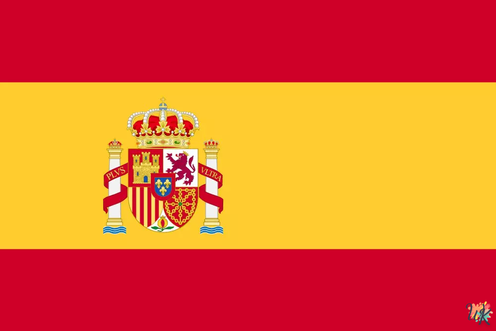 12 Dibujos Para Colorear Bandera de España