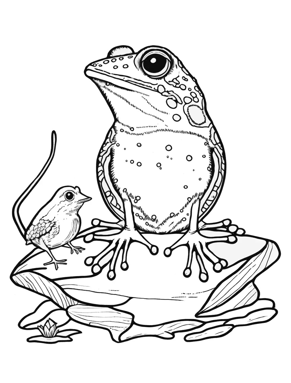 Dibujos para Colorear Bird Frog