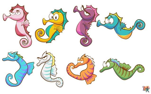Caballo de mar 6 15 Dibujos Para Colorear Caballo de mar