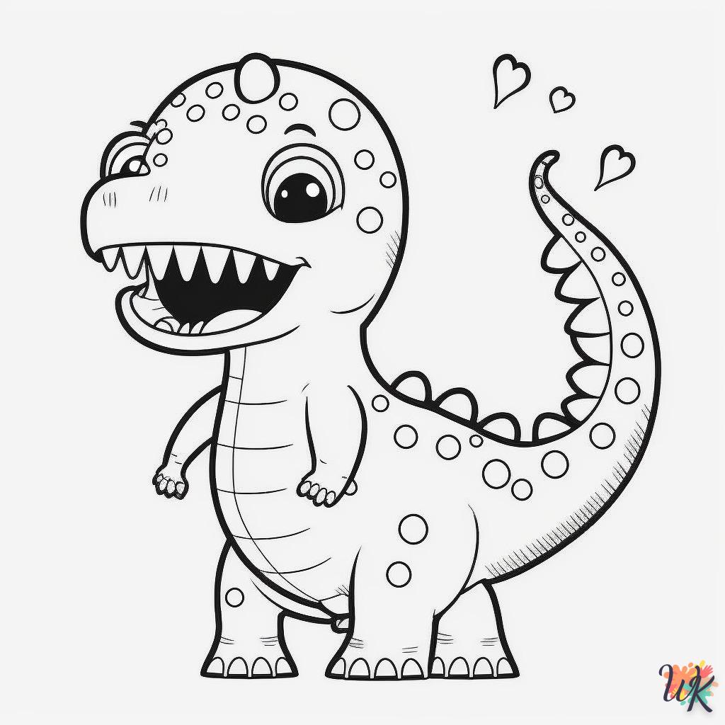 Dibujos para Colorear Dinosaurio 1