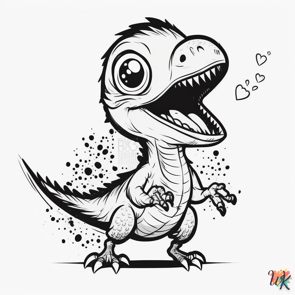 Dibujos para Colorear Dinosaurio 10