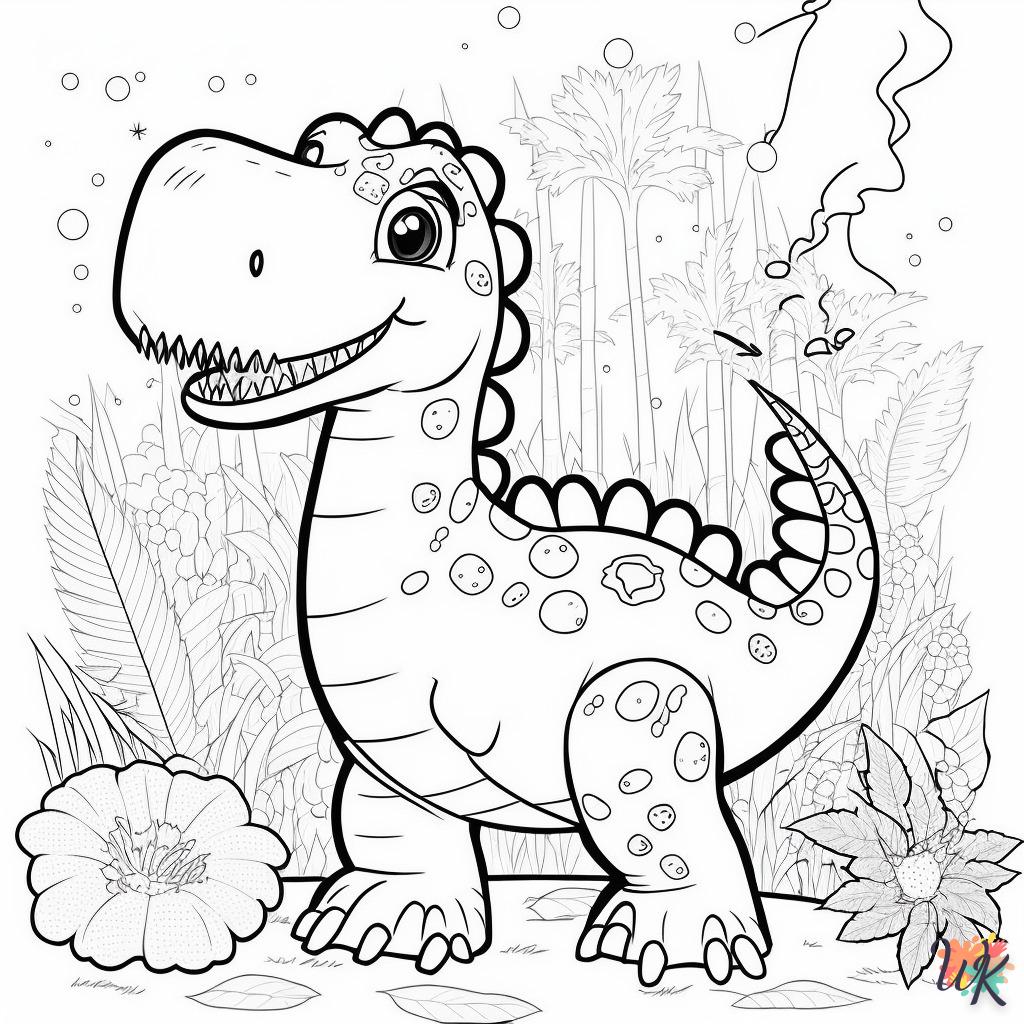 Dibujos para Colorear Dinosaurio 100