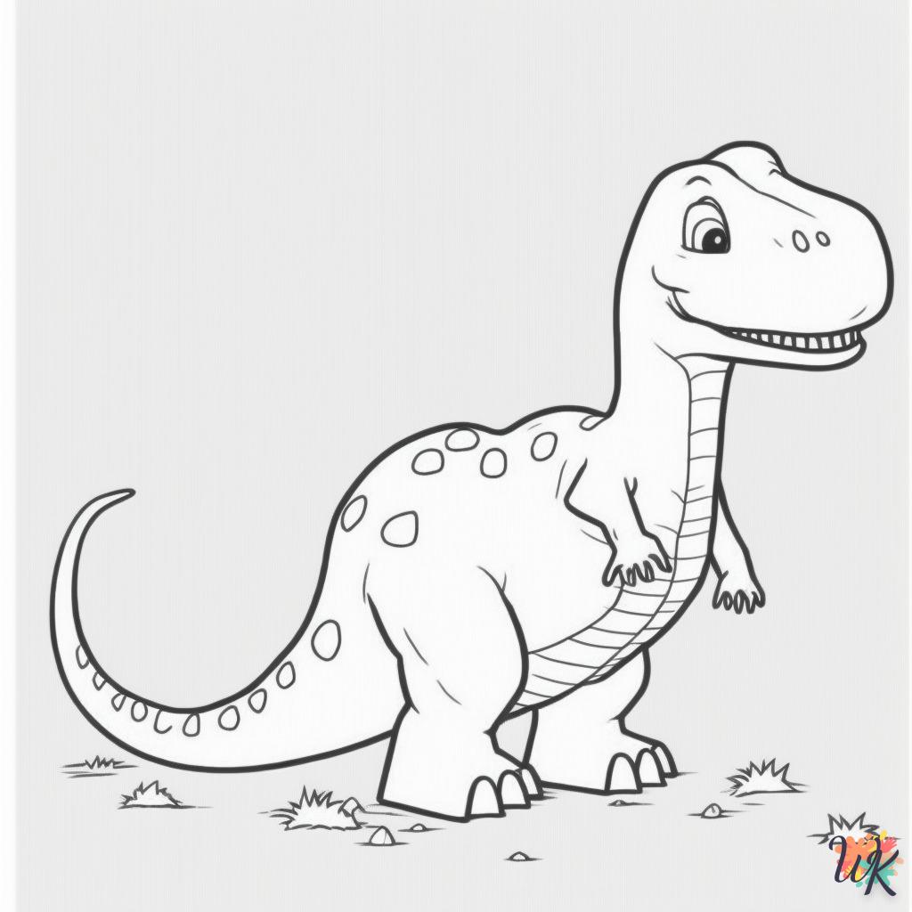 Dibujos para Colorear Dinosaurio 106