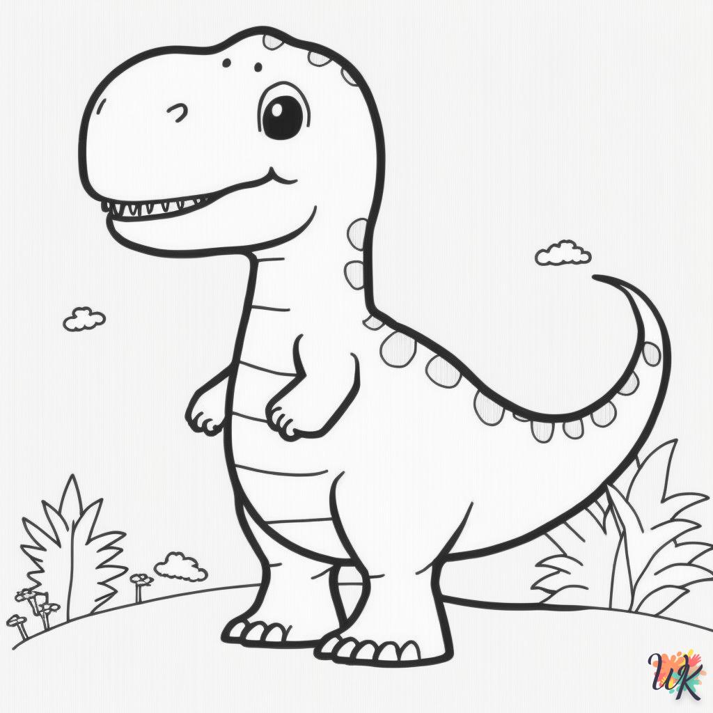 Dibujos para Colorear Dinosaurio 108