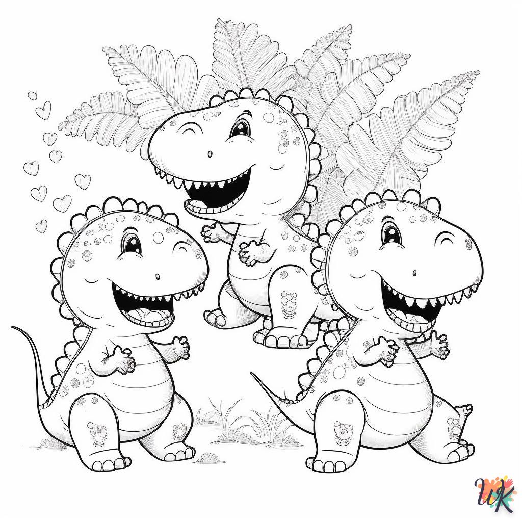 Dibujos para Colorear Dinosaurio 109