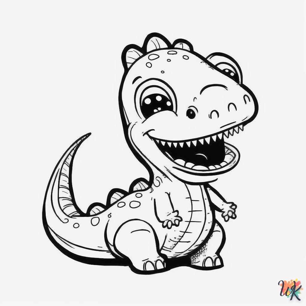 Dibujos para Colorear Dinosaurio 11