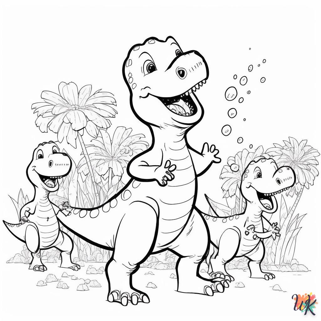 Dibujos para Colorear Dinosaurio 110