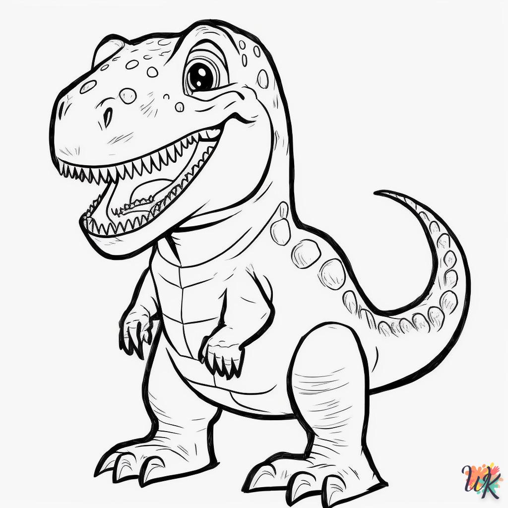 Dibujos para Colorear Dinosaurio 119