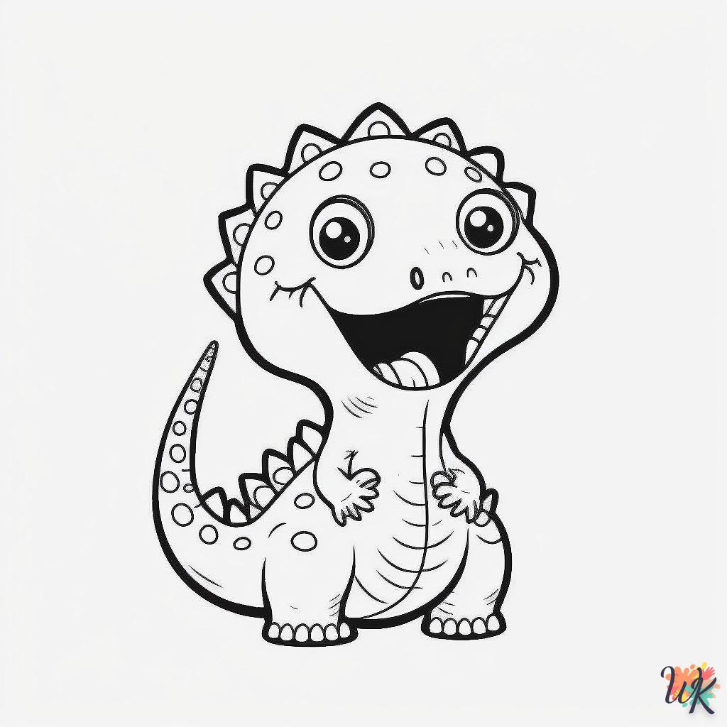Dibujos para Colorear Dinosaurio 12