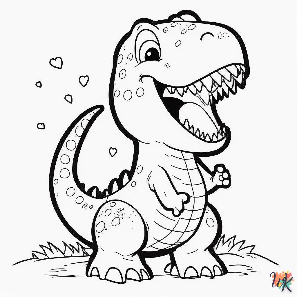 Dibujos para Colorear Dinosaurio 120