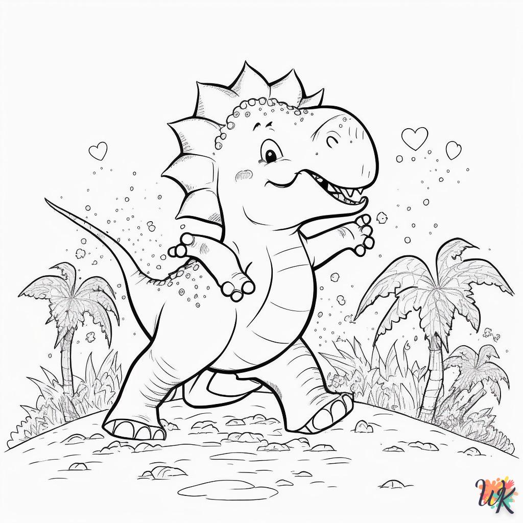 Dibujos para Colorear Dinosaurio 126