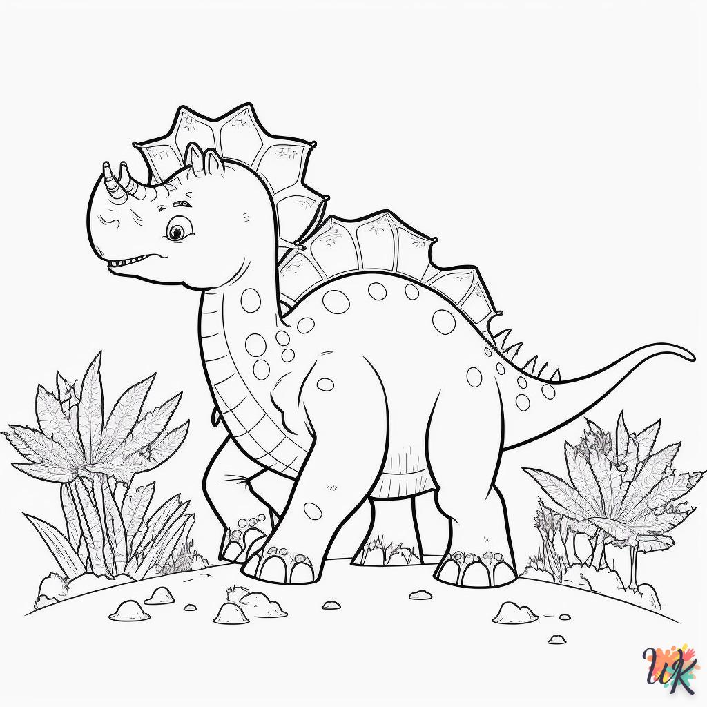Dibujos para Colorear Dinosaurio 130