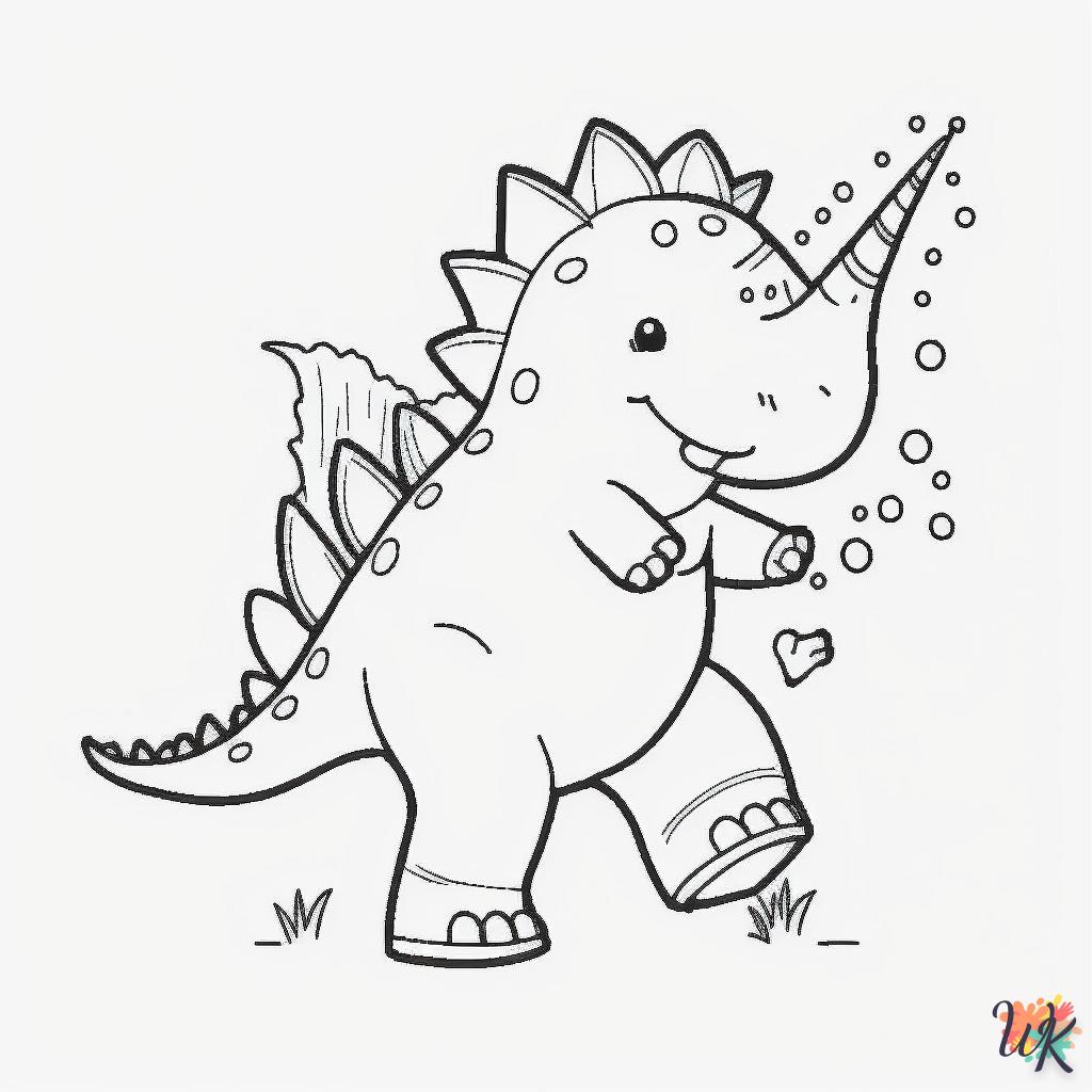 Dibujos para Colorear Dinosaurio 131