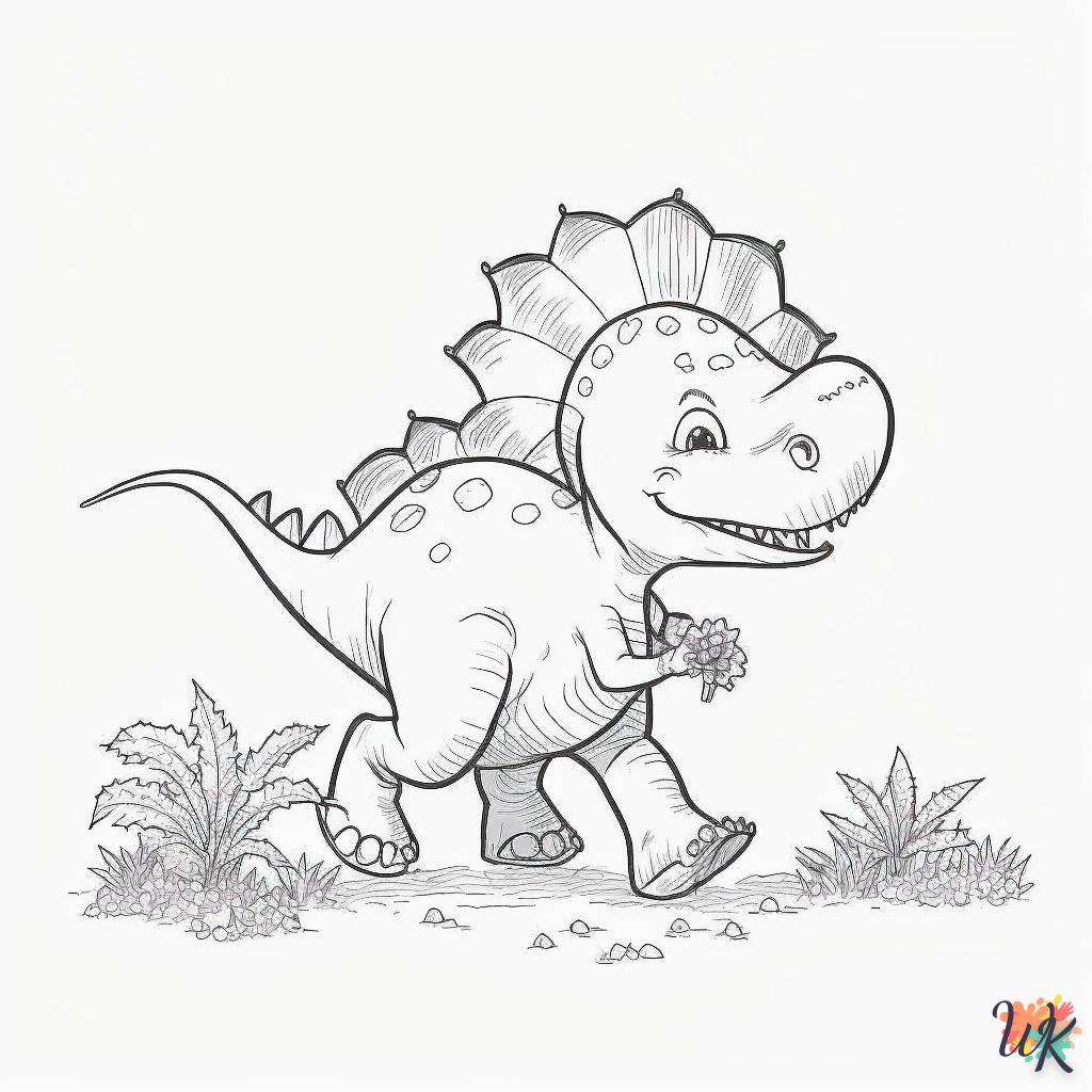 Dibujos para Colorear Dinosaurio 132