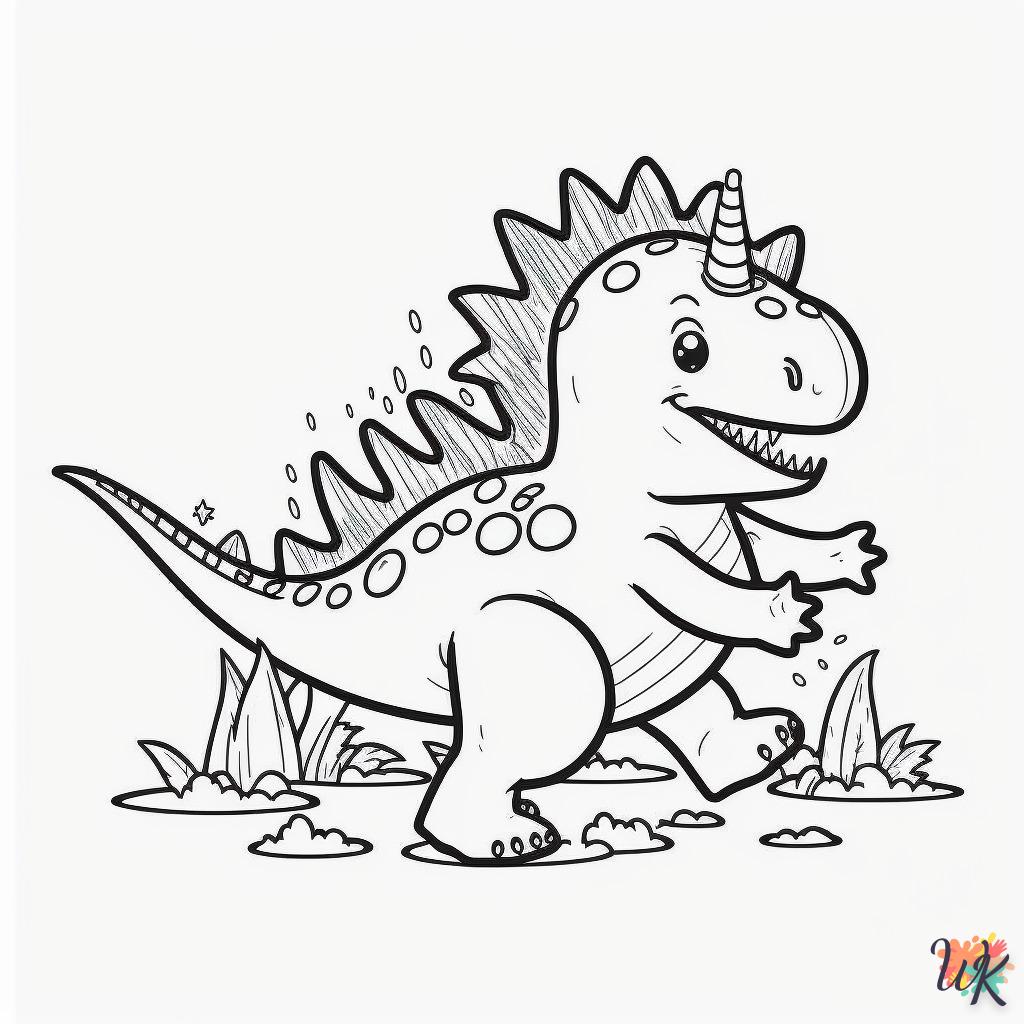 Dibujos para Colorear Dinosaurio 133