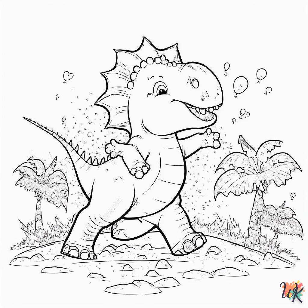 Dibujos para Colorear Dinosaurio 134