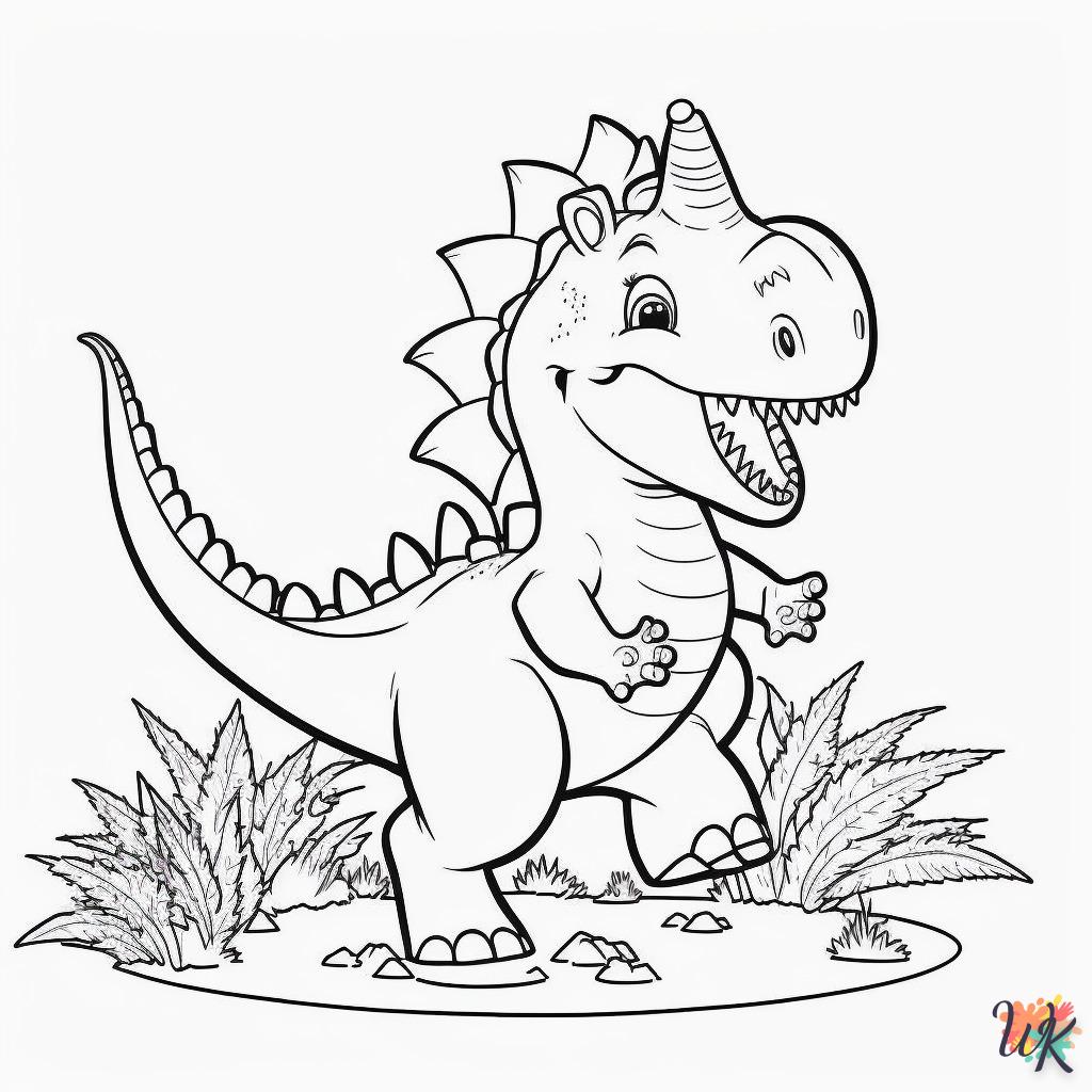 Dibujos para Colorear Dinosaurio 135
