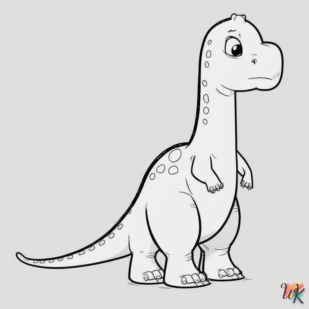 Dibujos para Colorear Dinosaurio 138