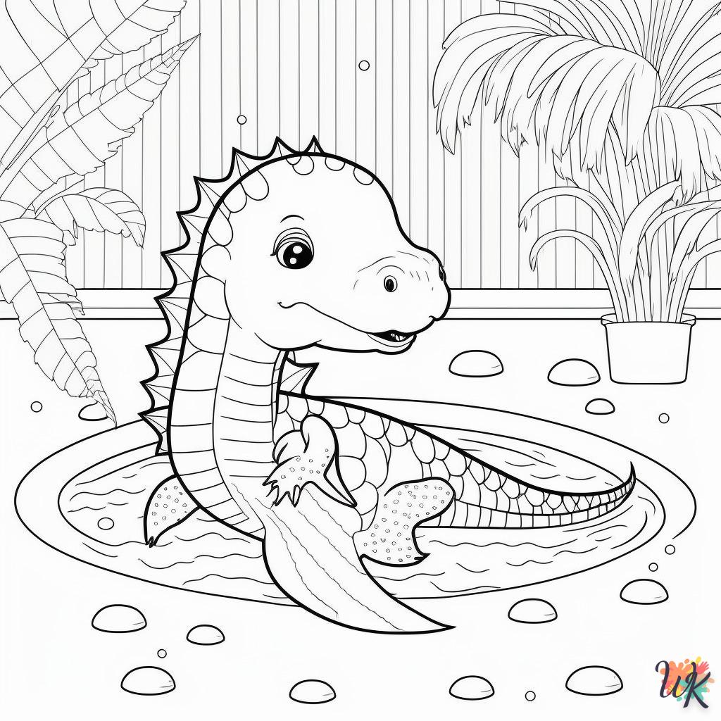 Dibujos para Colorear Dinosaurio 142