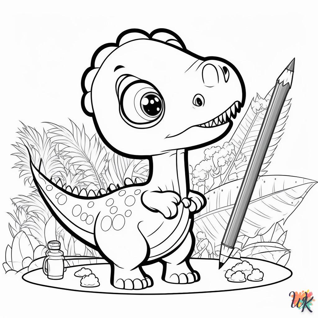 Dibujos para Colorear Dinosaurio 146