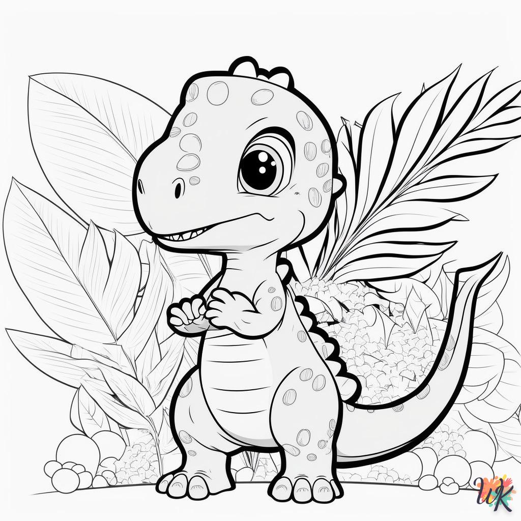 Dibujos para Colorear Dinosaurio 148