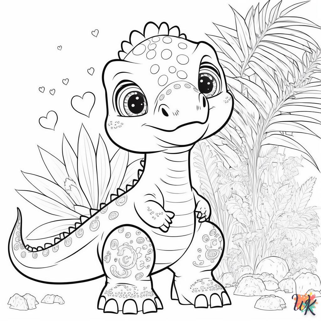 Dibujos para Colorear Dinosaurio 149