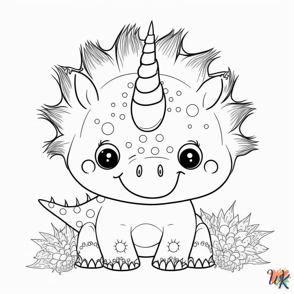 Dibujos para Colorear Dinosaurio 15