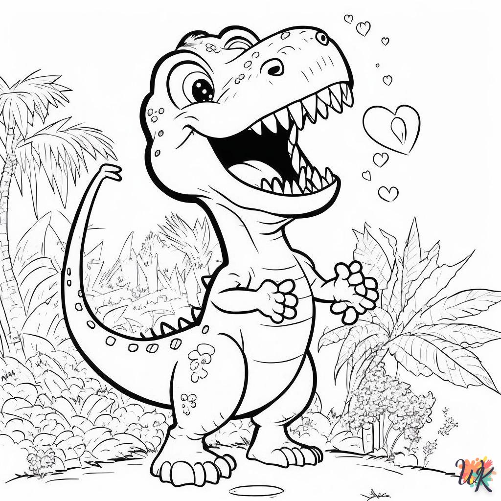 Dibujos para Colorear Dinosaurio 151