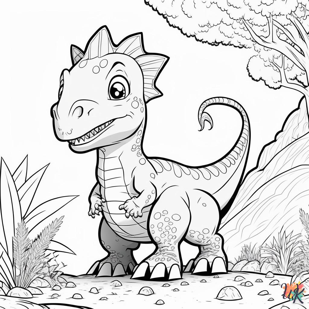 Dibujos para Colorear Dinosaurio 152