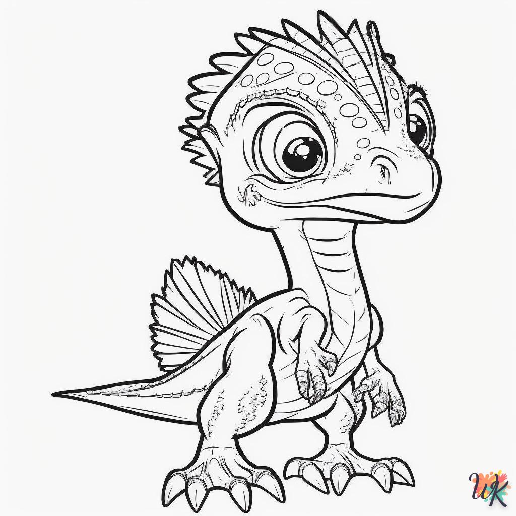 Dibujos para Colorear Dinosaurio 153