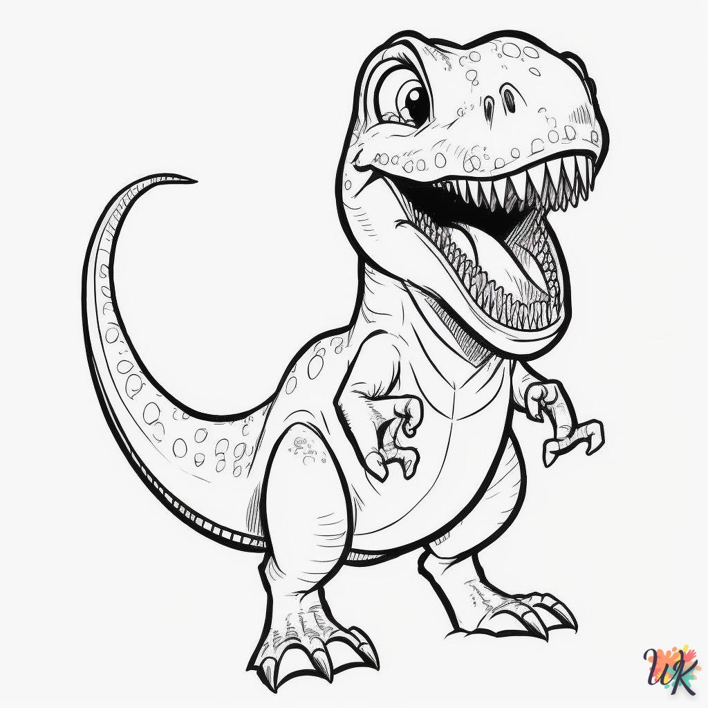 Dibujos para Colorear Dinosaurio 155