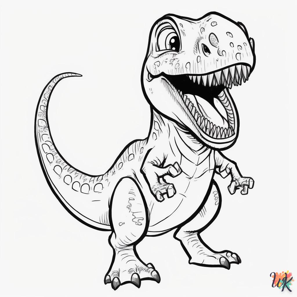 Dibujos para Colorear Dinosaurio 156