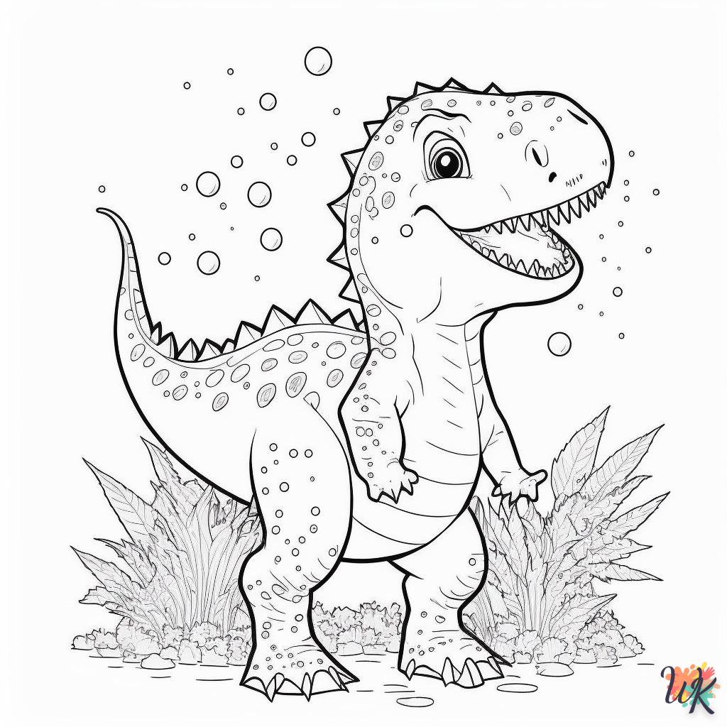 Dibujos para Colorear Dinosaurio 157