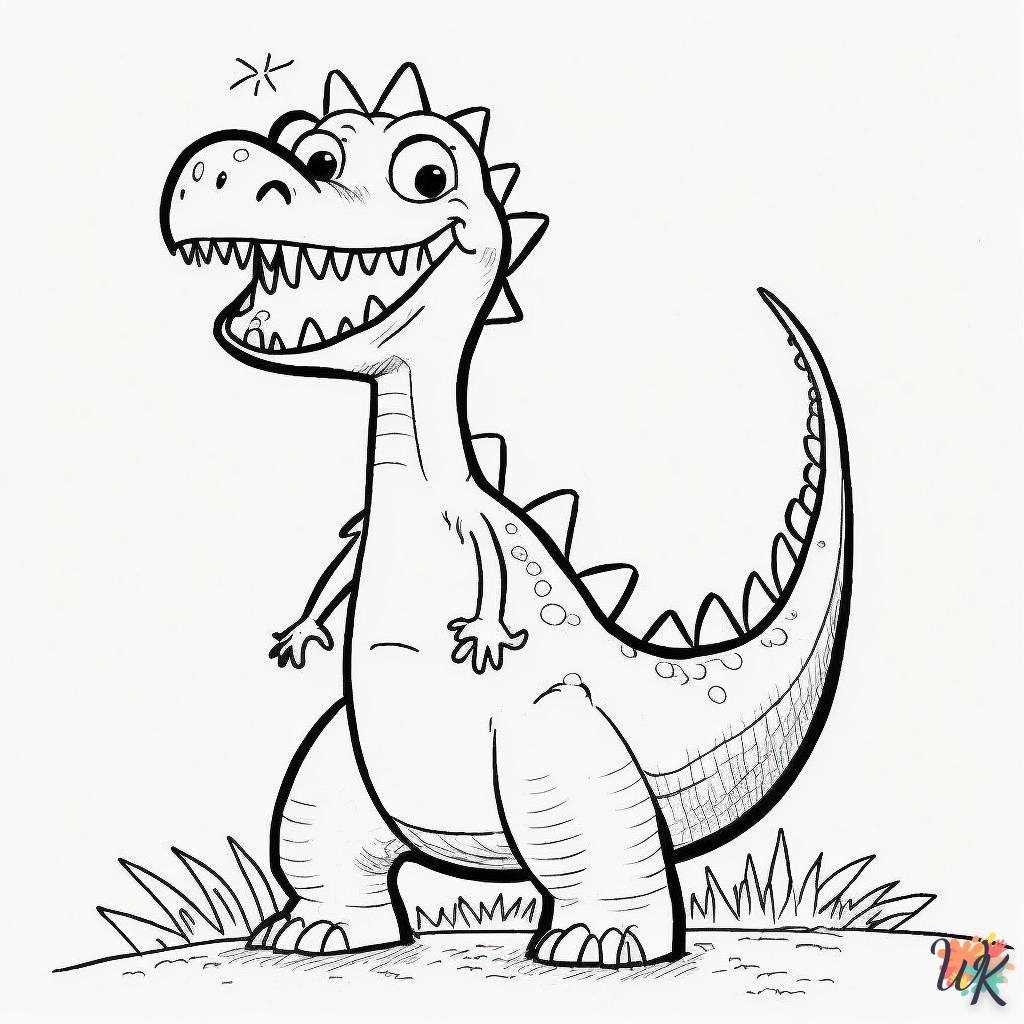 Dibujos para Colorear Dinosaurio 158