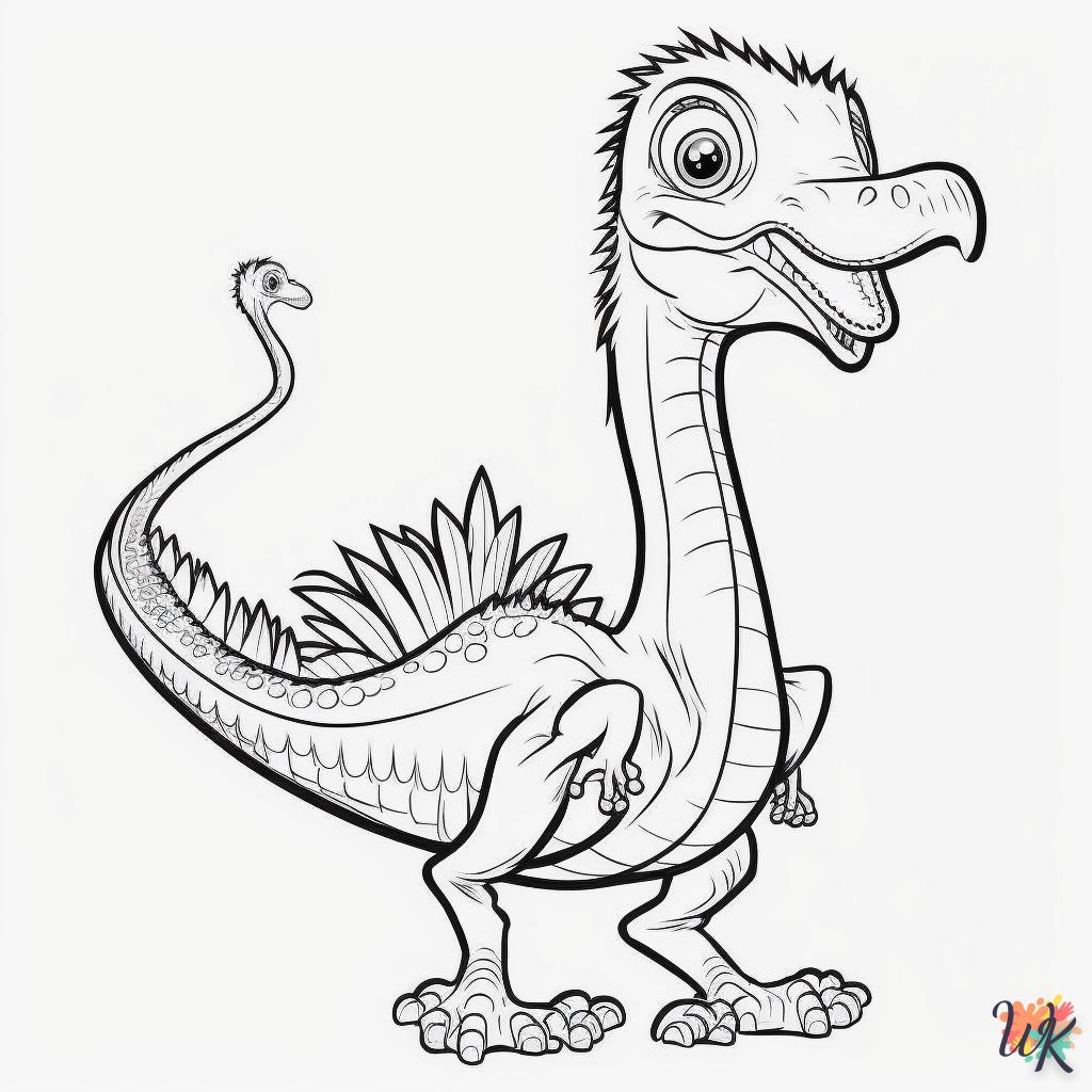 Dibujos para Colorear Dinosaurio 159