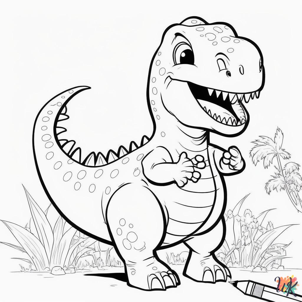 Dibujos para Colorear Dinosaurio 160