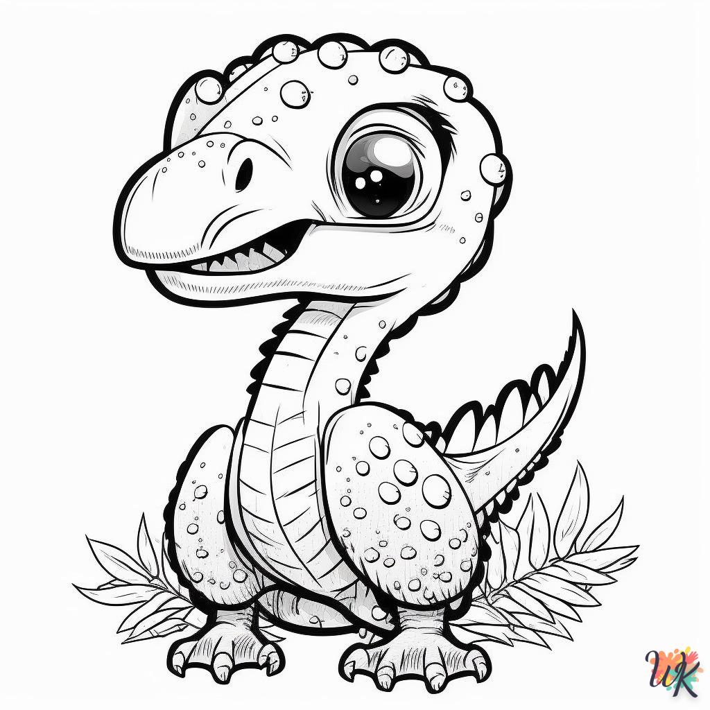 Dibujos para Colorear Dinosaurio 161