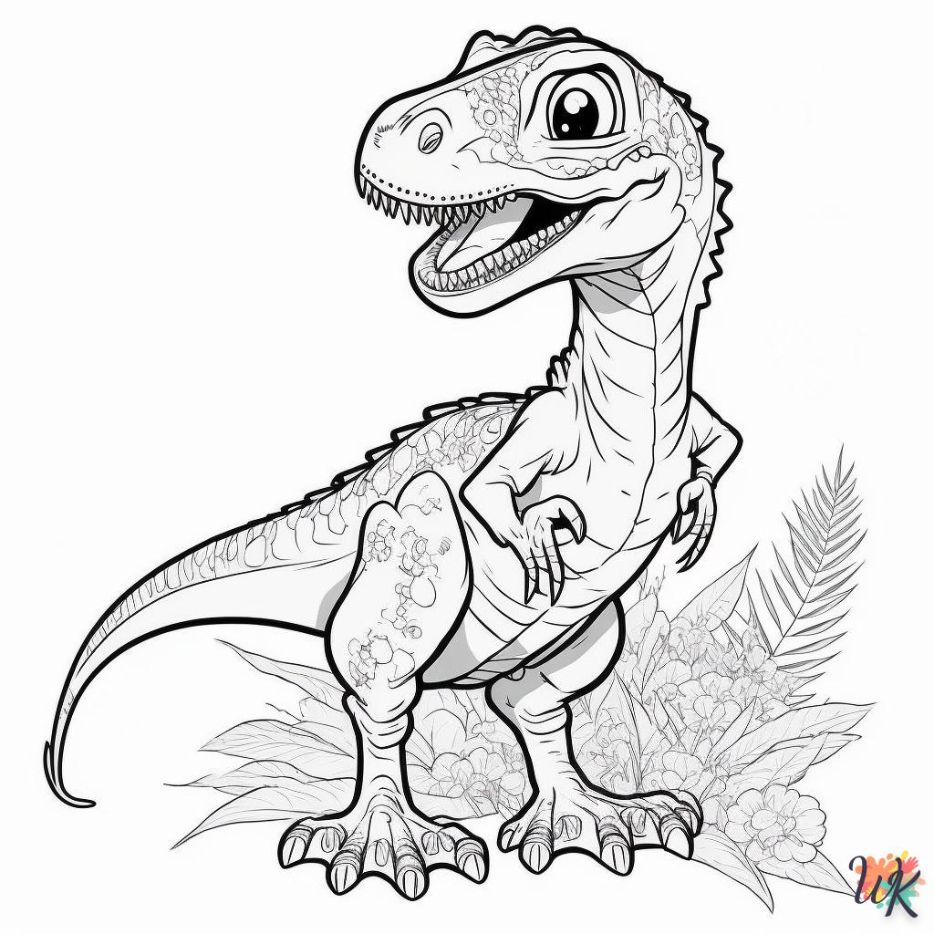 Dibujos para Colorear Dinosaurio 163