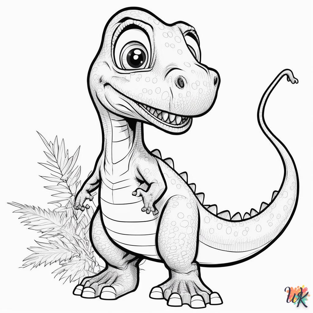 Dibujos para Colorear Dinosaurio 168