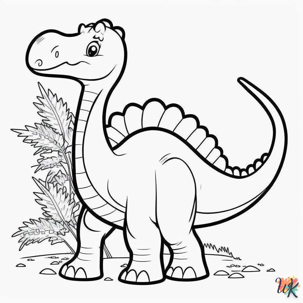 Dibujos para Colorear Dinosaurio 169