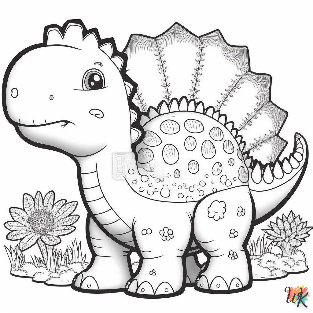 Dibujos para Colorear Dinosaurio 183