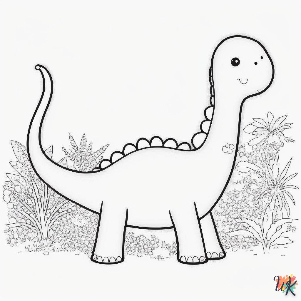 Dibujos para Colorear Dinosaurio 186