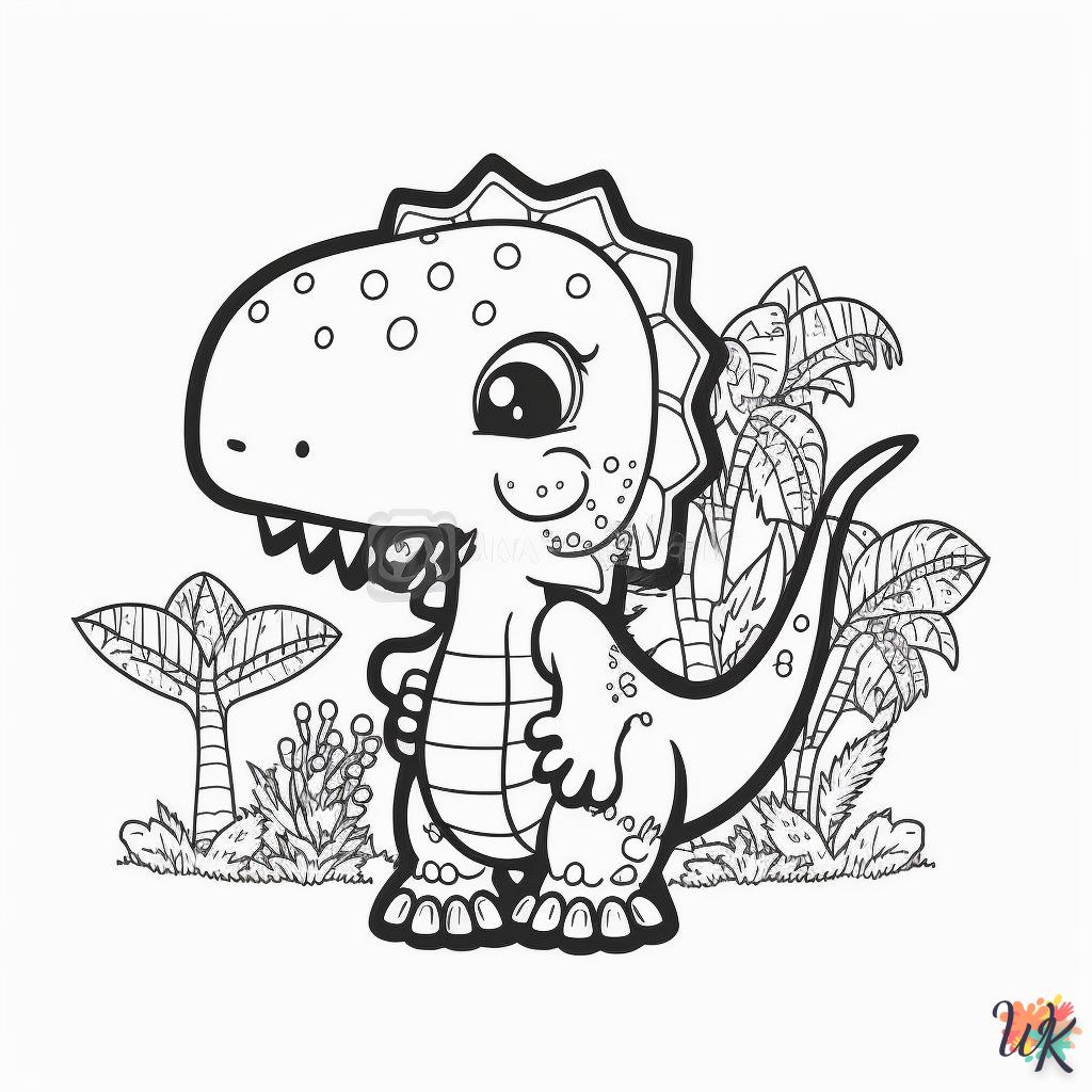 Dibujos para Colorear Dinosaurio 191