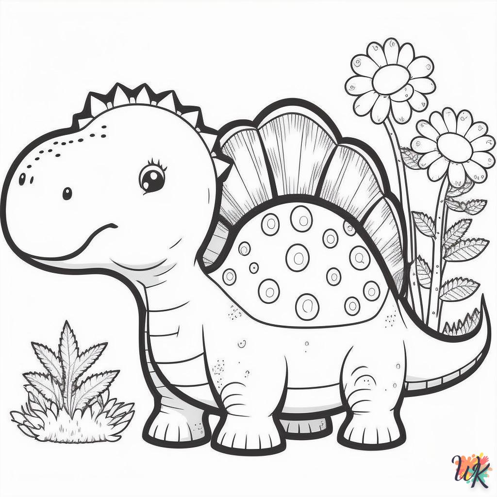 Dibujos para Colorear Dinosaurio 193