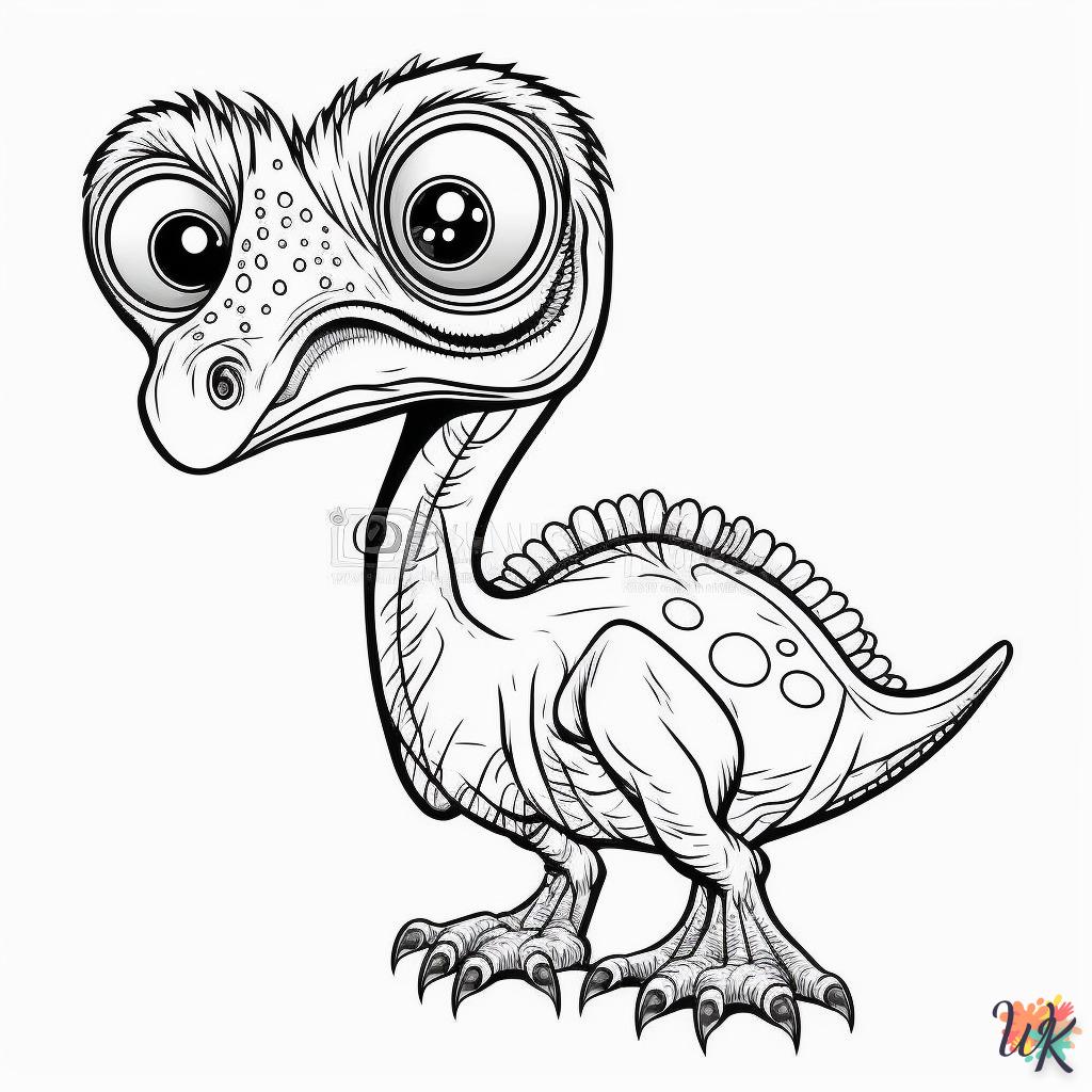 Dibujos para Colorear Dinosaurio 199