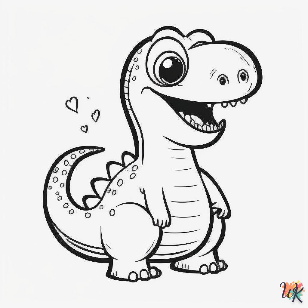 Dibujos para Colorear Dinosaurio 2