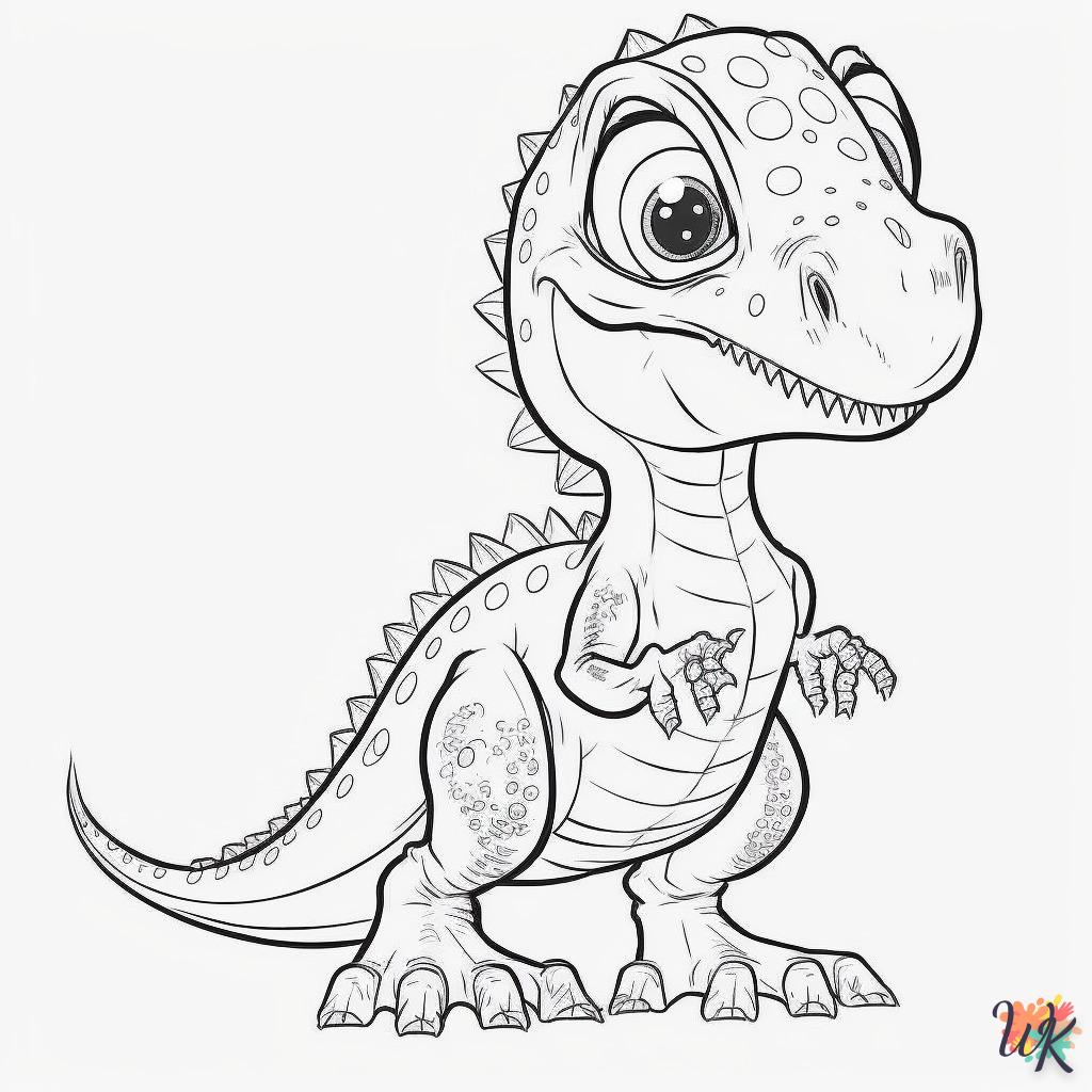 Dibujos para Colorear Dinosaurio 200