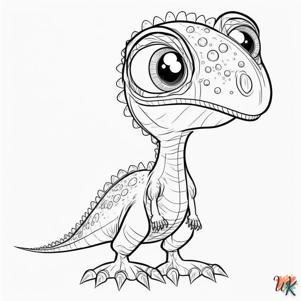 Dibujos para Colorear Dinosaurio 202