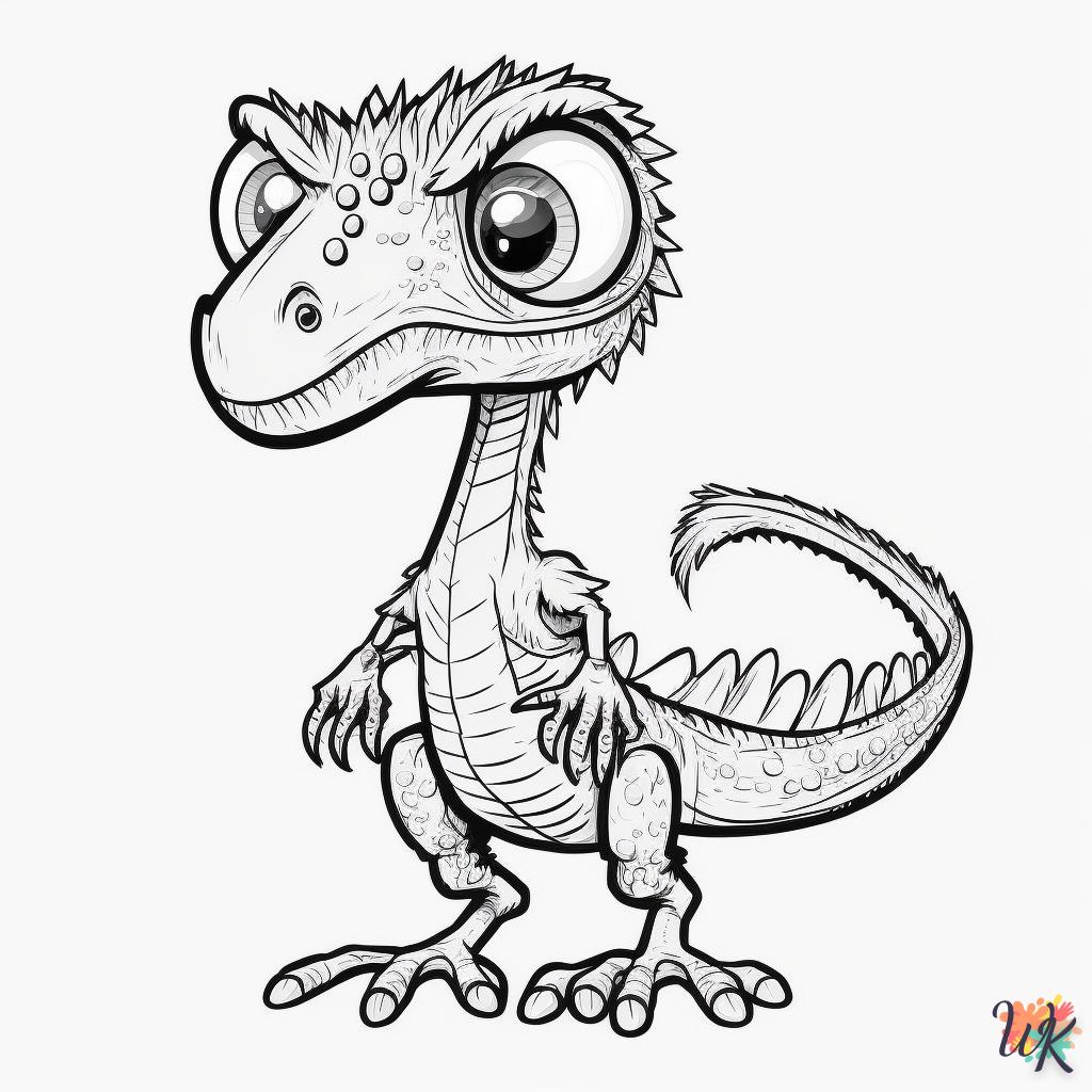 Dibujos para Colorear Dinosaurio 207