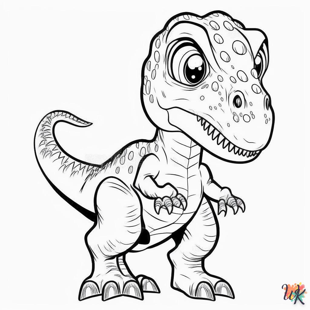Dibujos para Colorear Dinosaurio 208